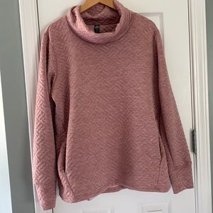 RBX Cowl Neck quilted pullover XL